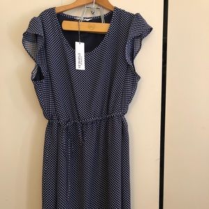 Ulla Popken, Navy Dotted Dress